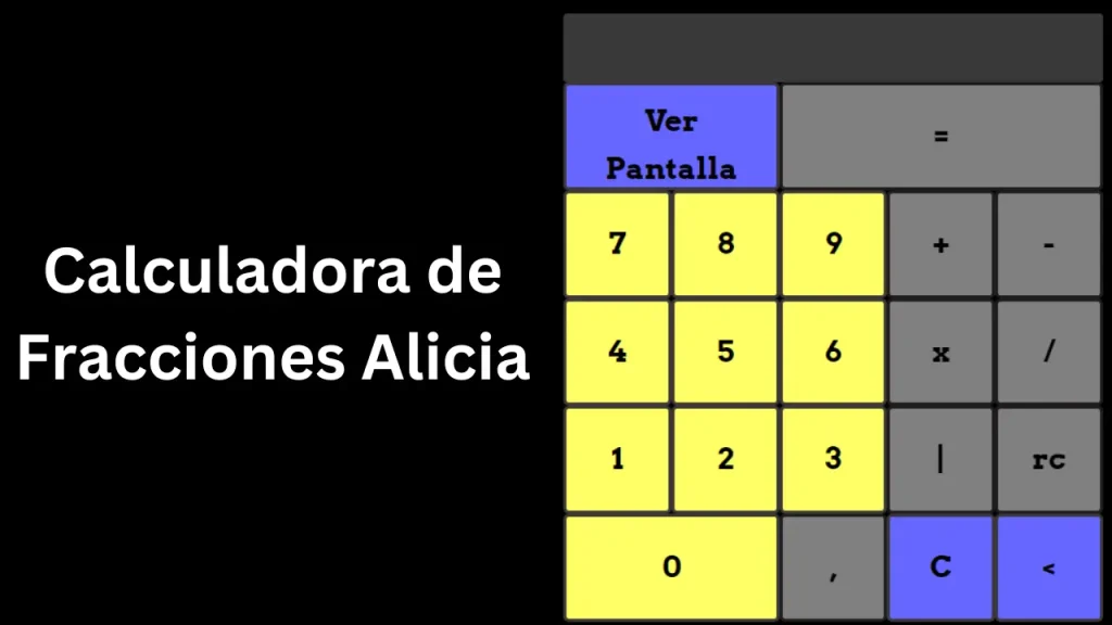 Calculadora de Fracciones Alicia