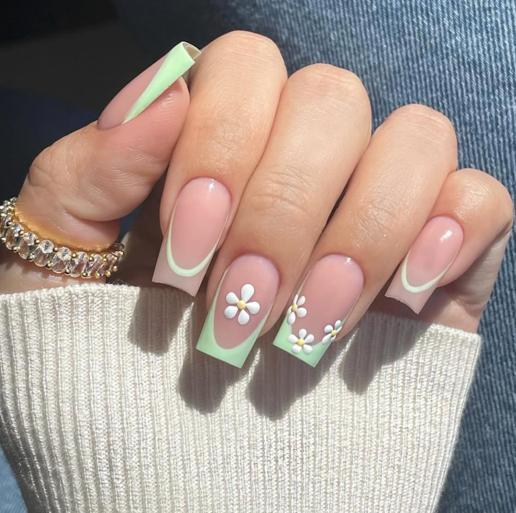 Minimalist Short Spring Nail Designs