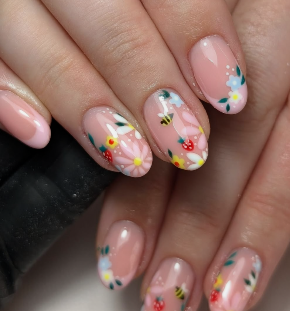 Minimalist Short Spring Nail Designs