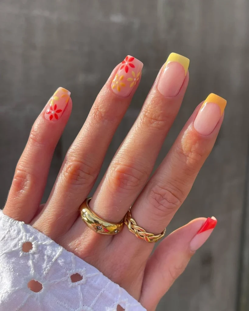 Minimalist Short Spring Nail Designs