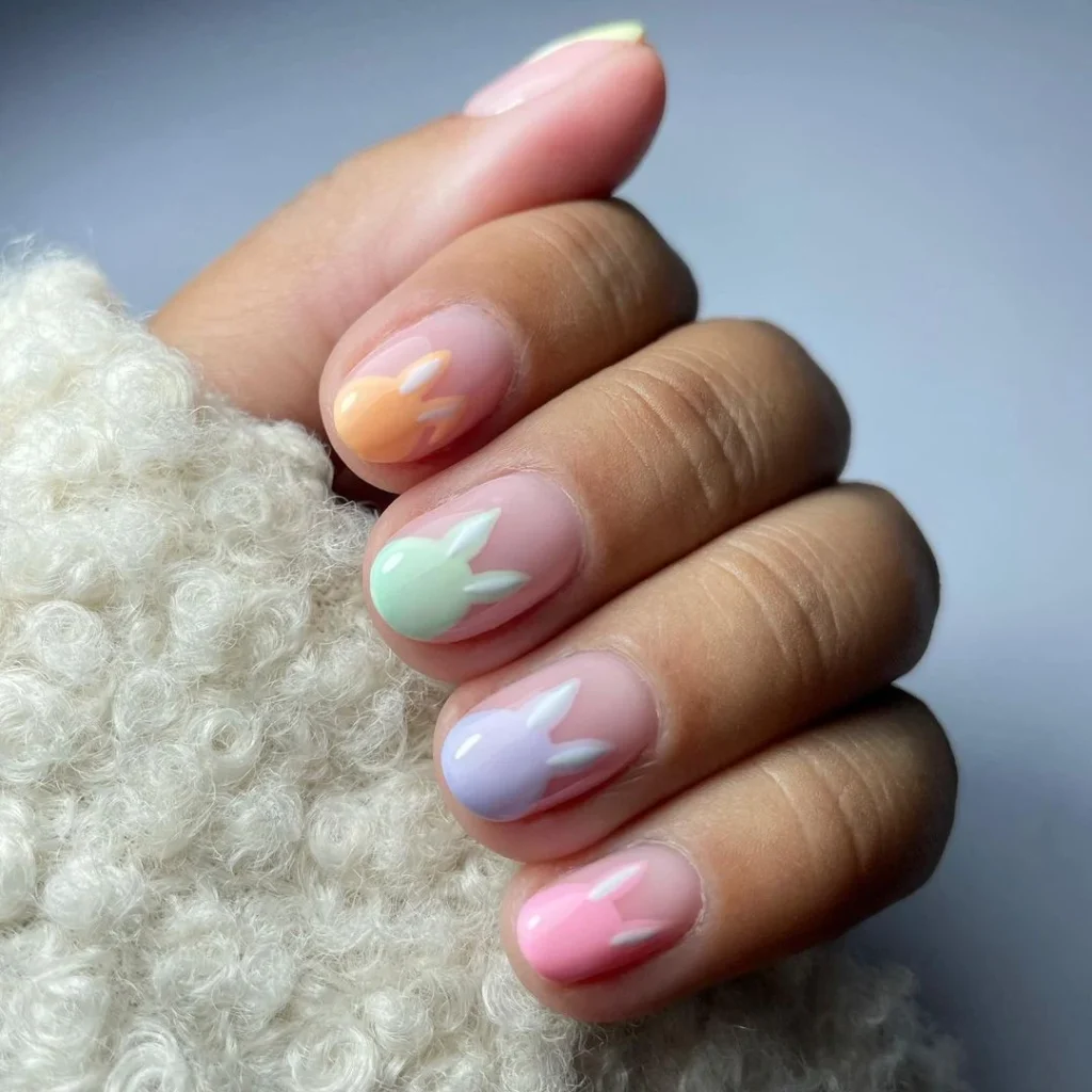 Minimalist Short Spring Nail Designs