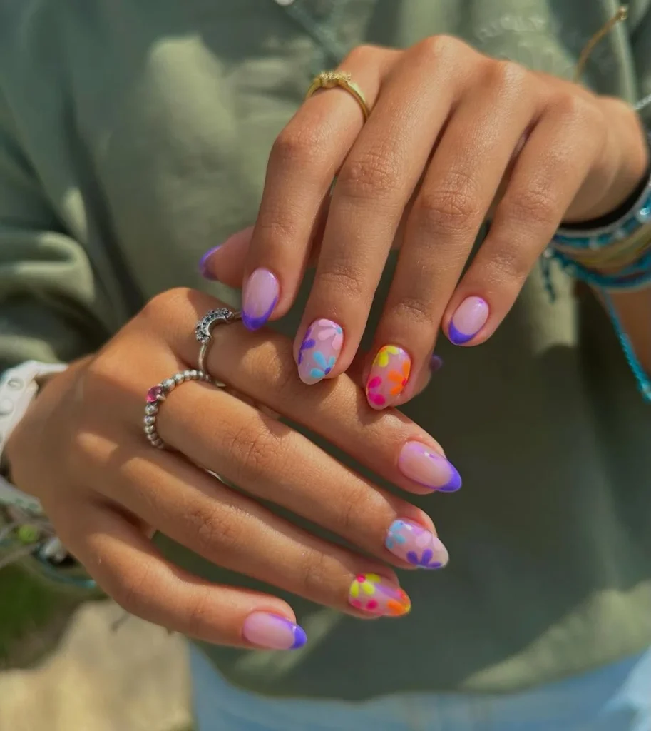 Cloud-Inspired Pastel Nails