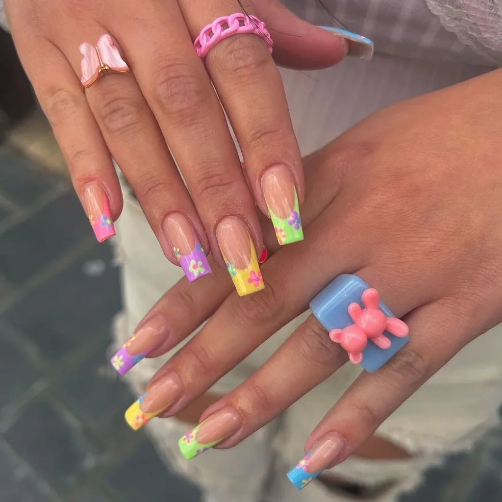 Cloud-Inspired Pastel Nails