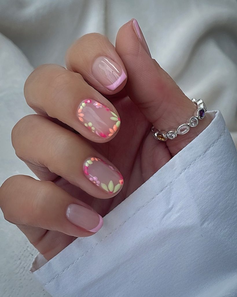 Pastel Skittle Nails