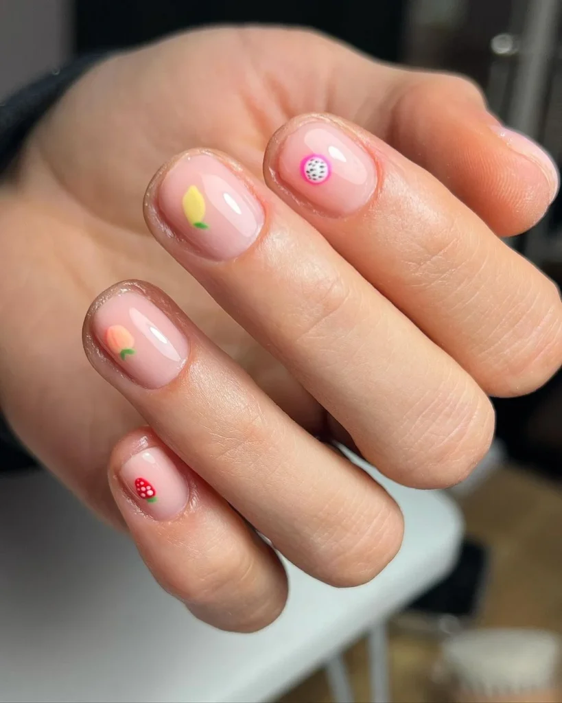 Spring Nail Designs with Flowers