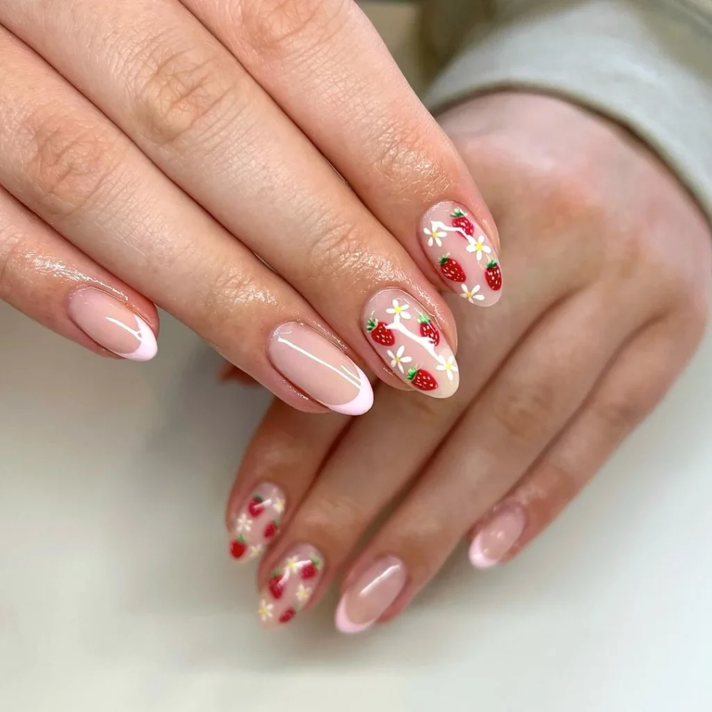 Spring Nail Designs with Flowers