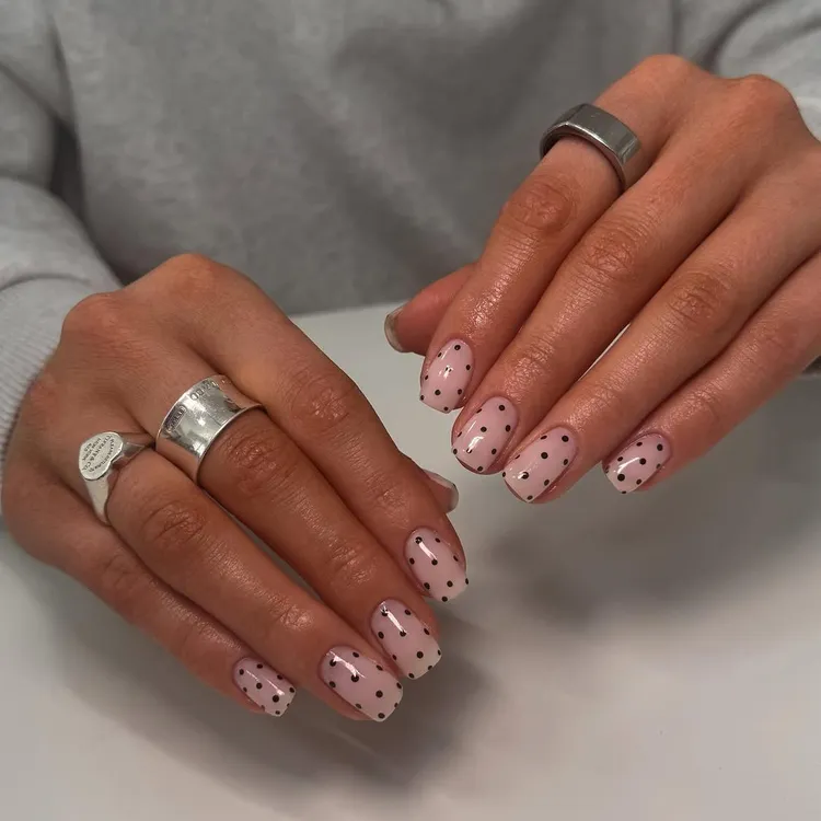 Spring Nail Designs with Rhinestones