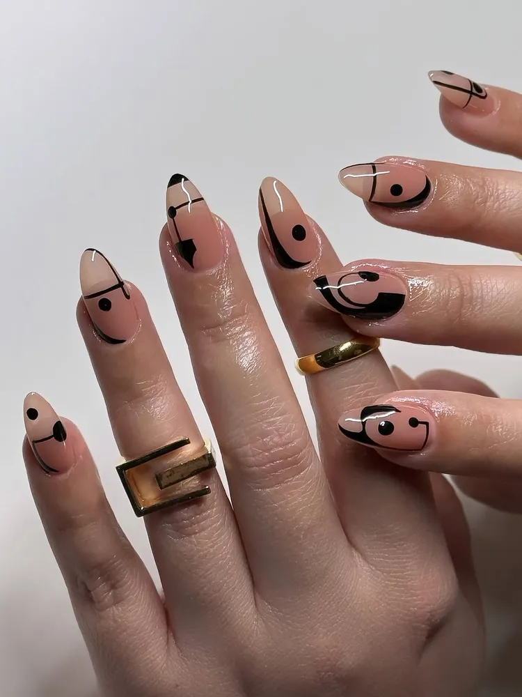Spring Nail Designs with Rhinestones