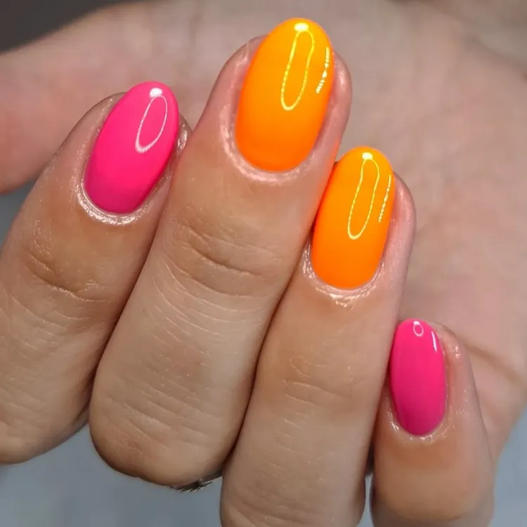 Spring Nail Designs with Glitter Touch