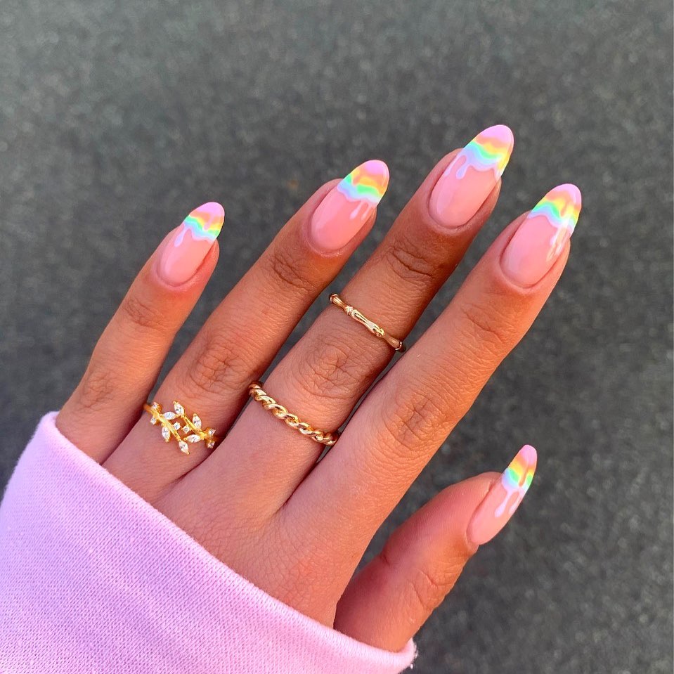 Ombre Spring Nail Designs
