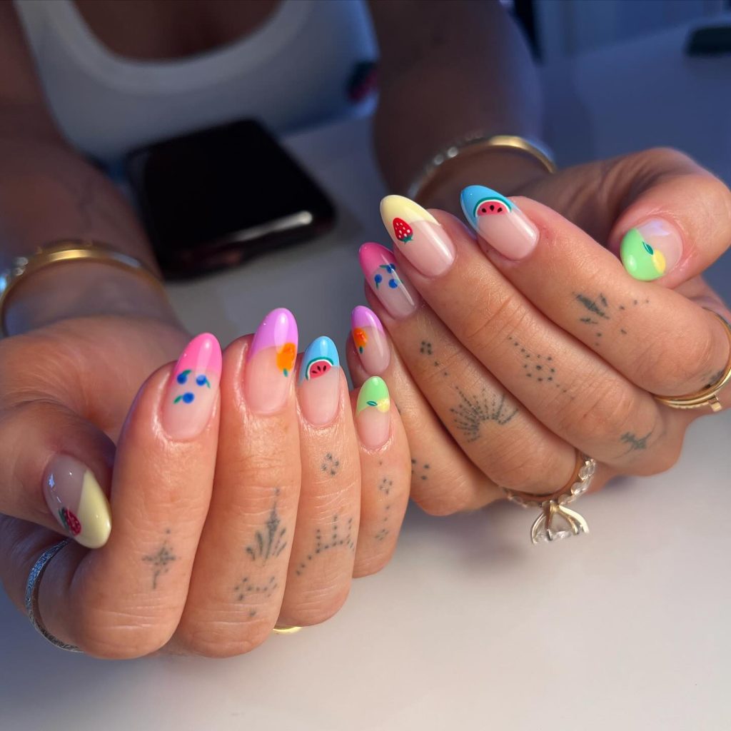Ombre Spring Nail Designs