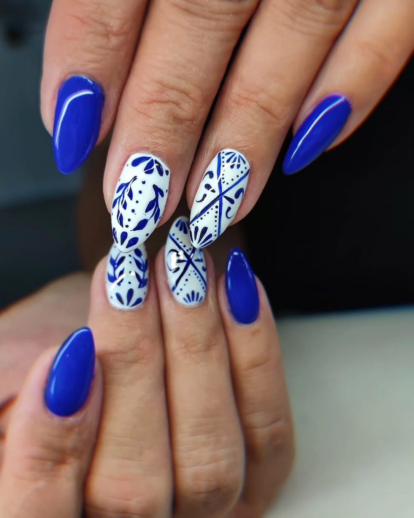 Blue Nail Design