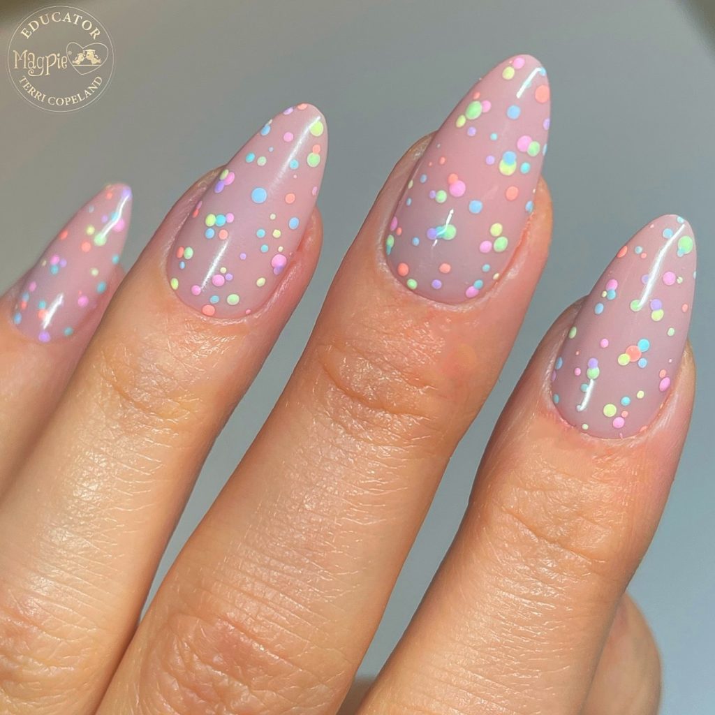 Polka Dot Spring Nail Ideas