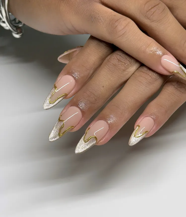 Peach Toned Spring Nail Ideas