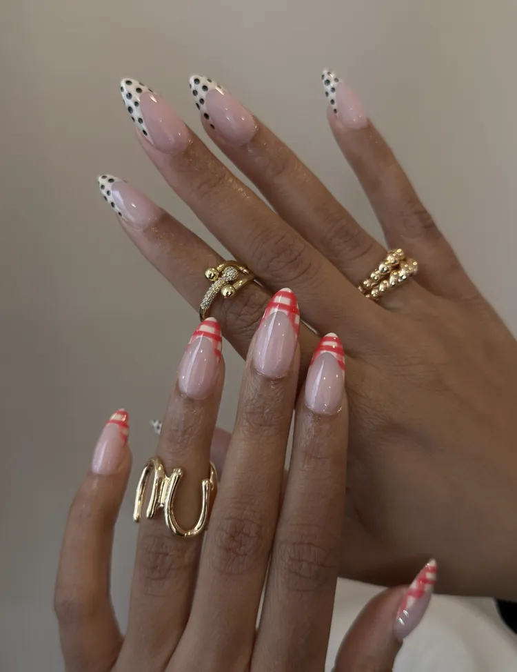 Peach Toned Spring Nail Ideas