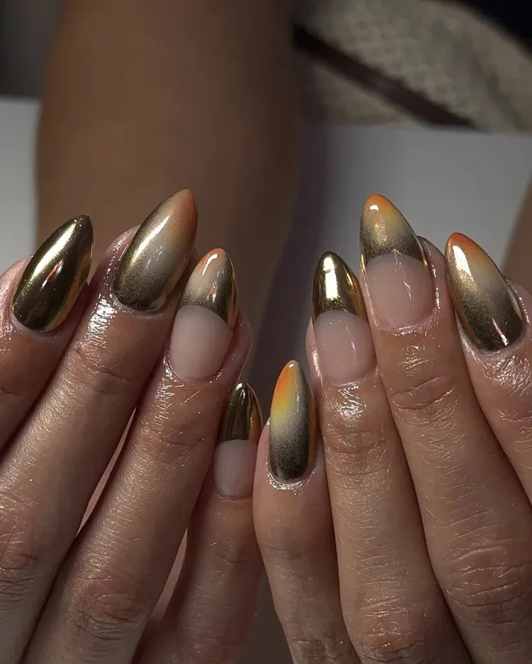 Peach Toned Spring Nail Ideas
