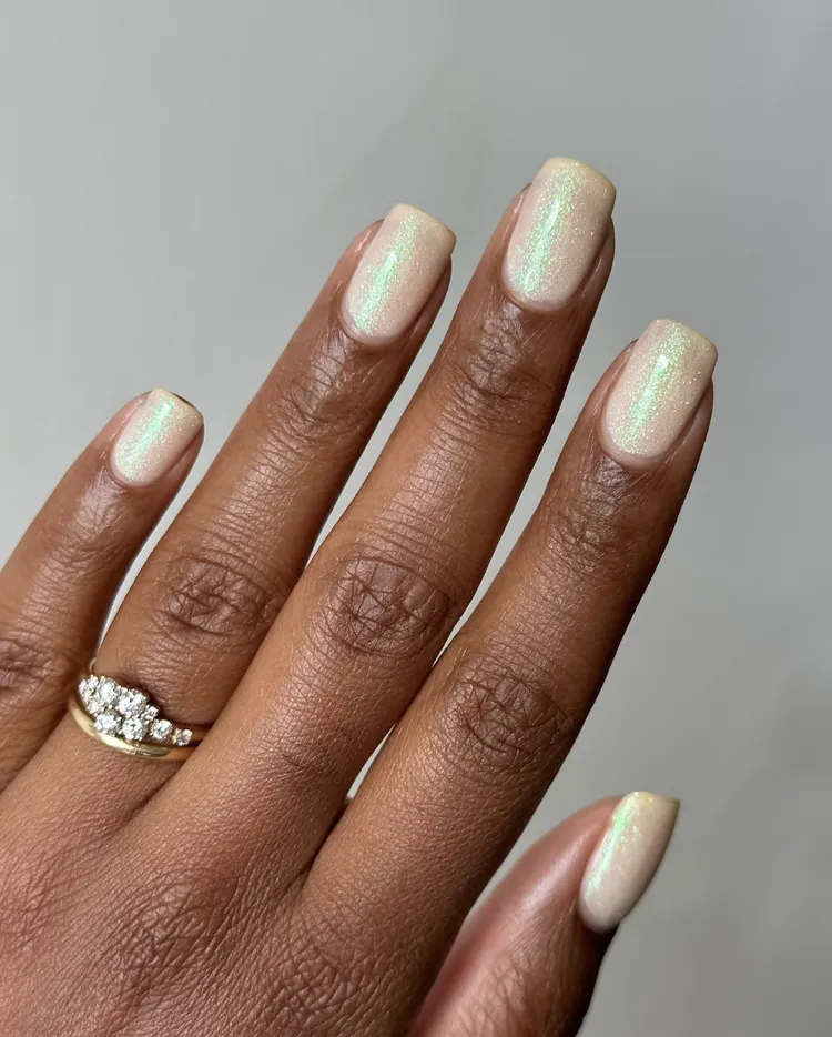 Peach Toned Spring Nail Ideas