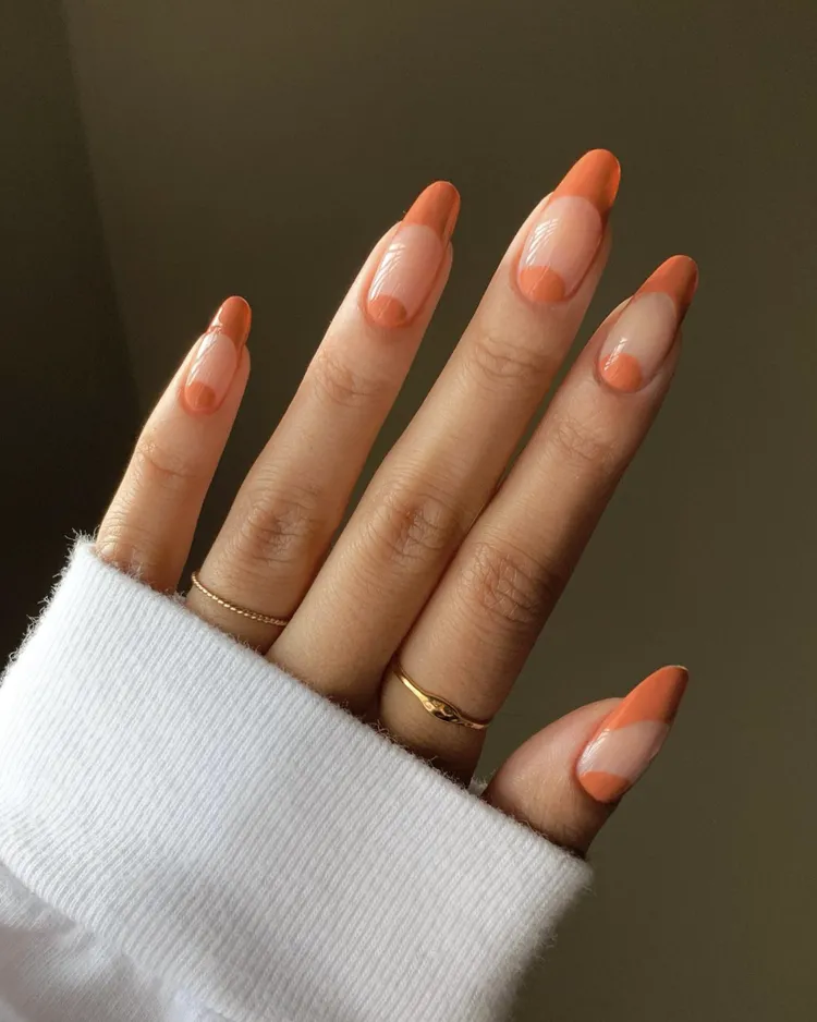 Peach Toned Spring Nail Ideas