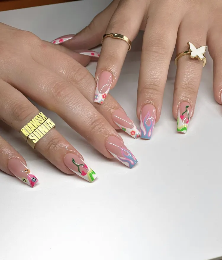 Sky Blue Spring Nail Art You Need