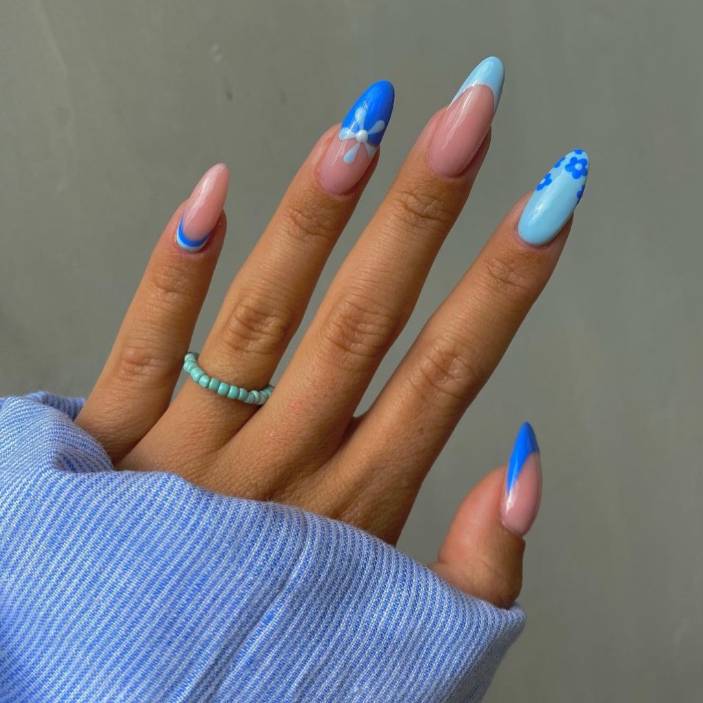 Blue Nail Design