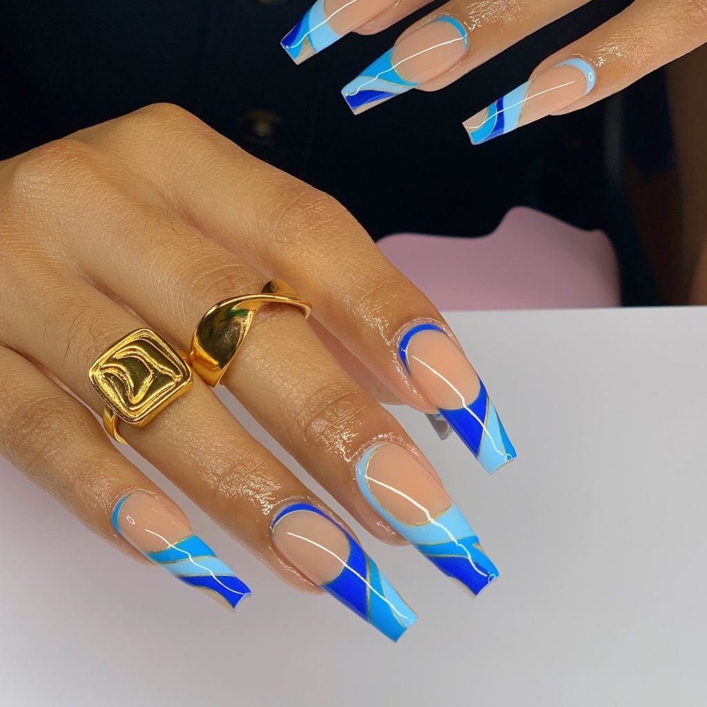 Blue Nail Design