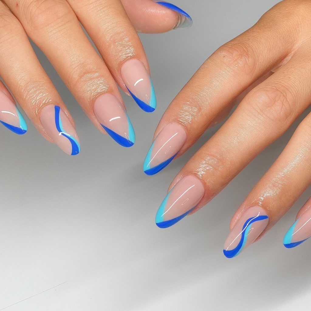 Blue Nail Design