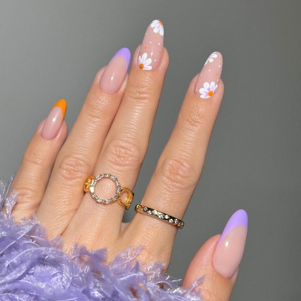 Polka Dot Spring Nail Ideas