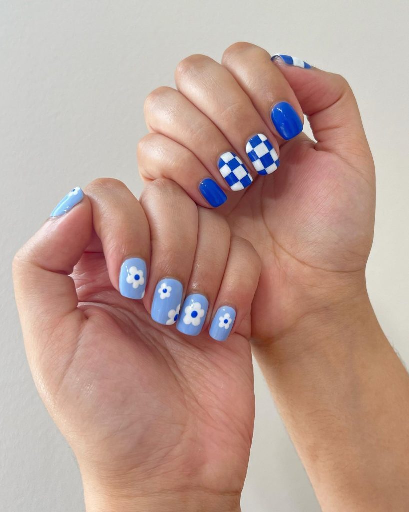 Blue Nail Design