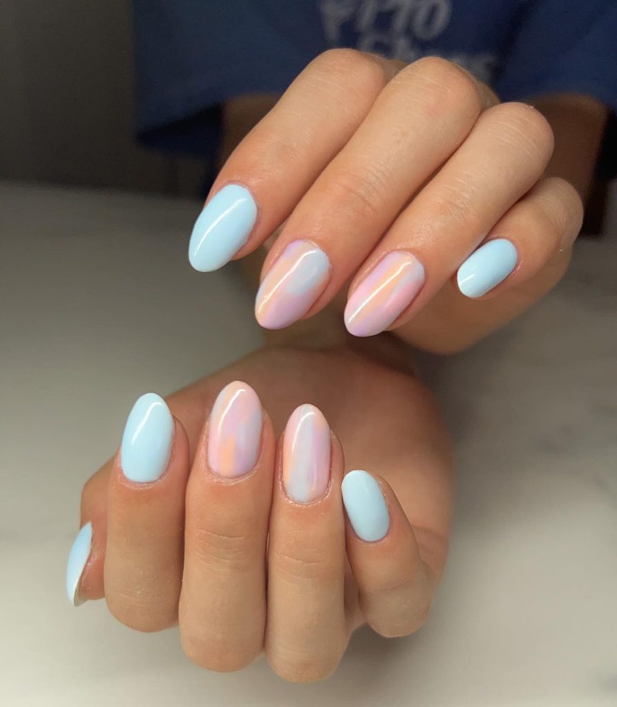 Blue Nail Design
