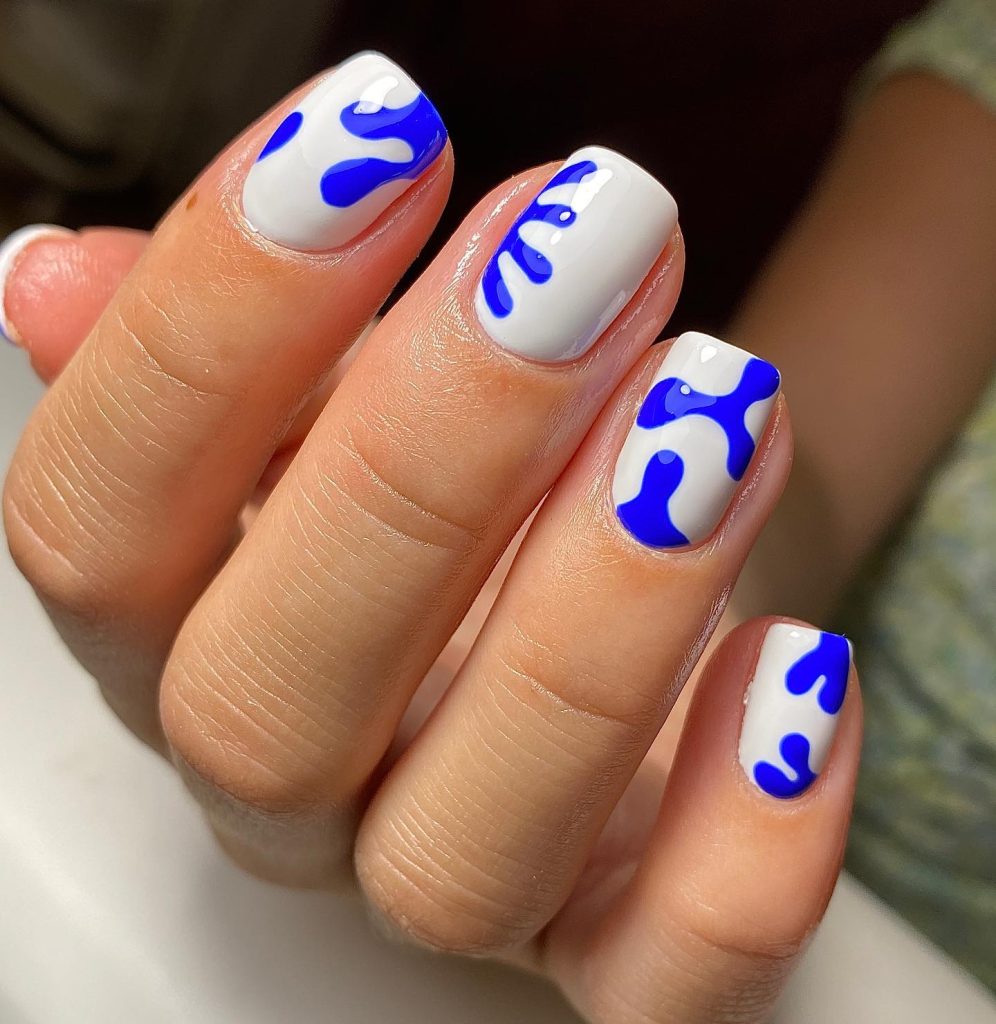 Blue Nail Design