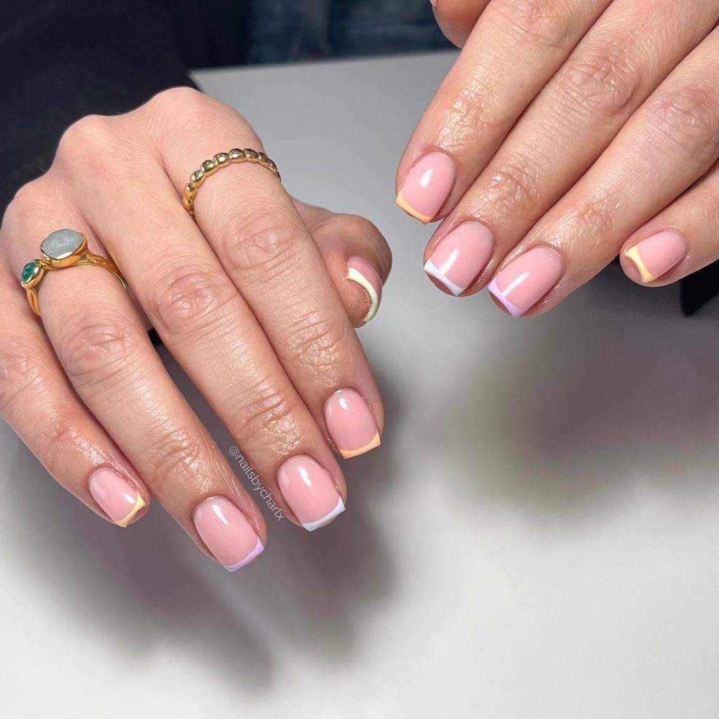 Floral Accent Nail Design for Spring