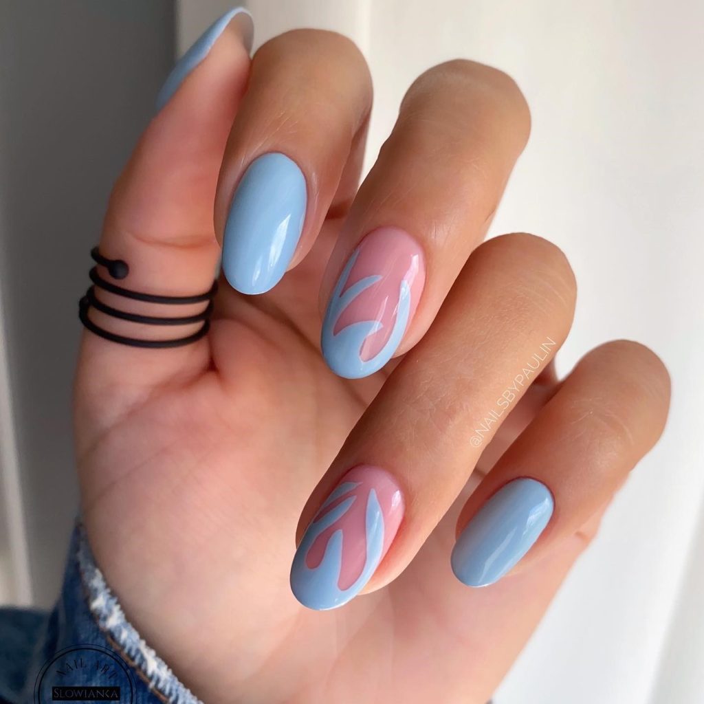 Blue Nail Design