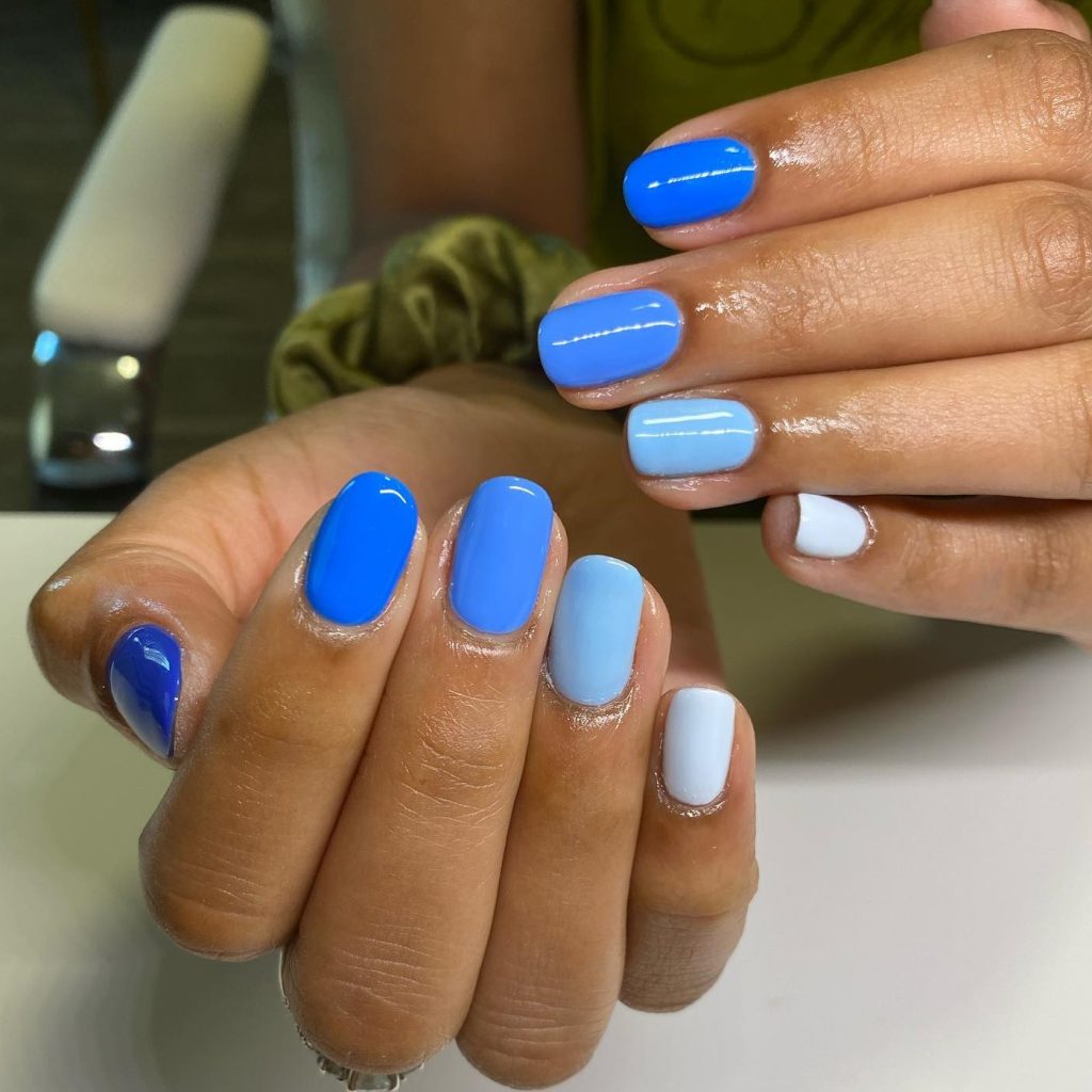 Blue Nail Design