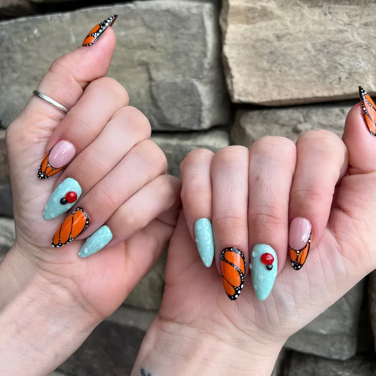 Rainbow-Inspired Spring Nail Art