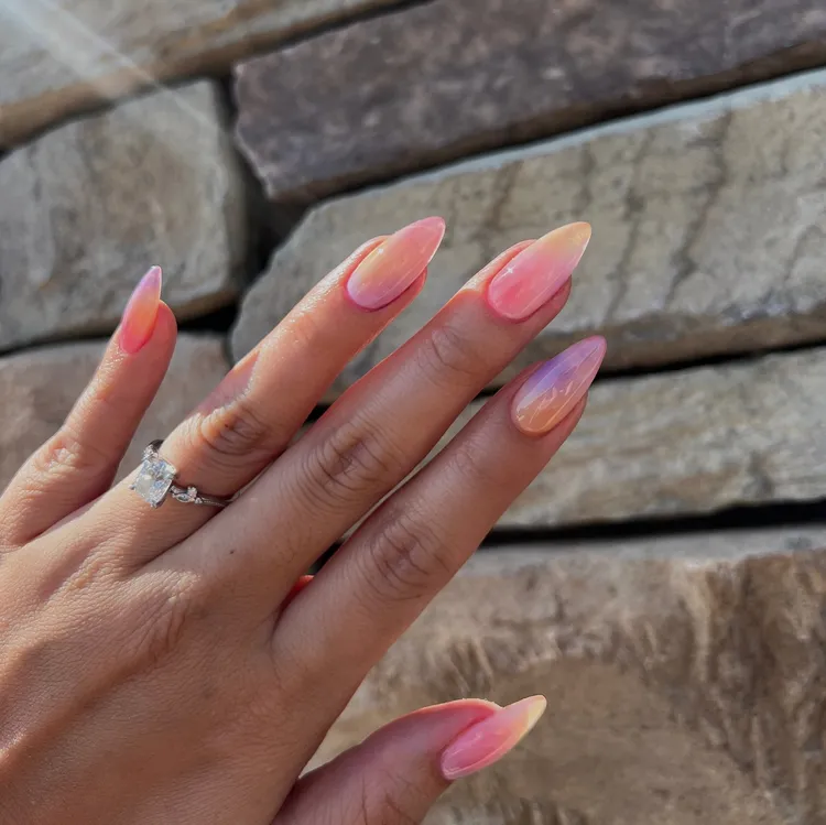 Rainbow-Inspired Spring Nail Art