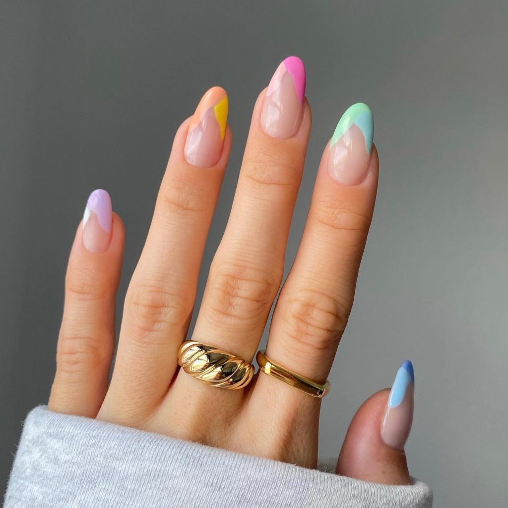 Floral Accent Nail Design for Spring