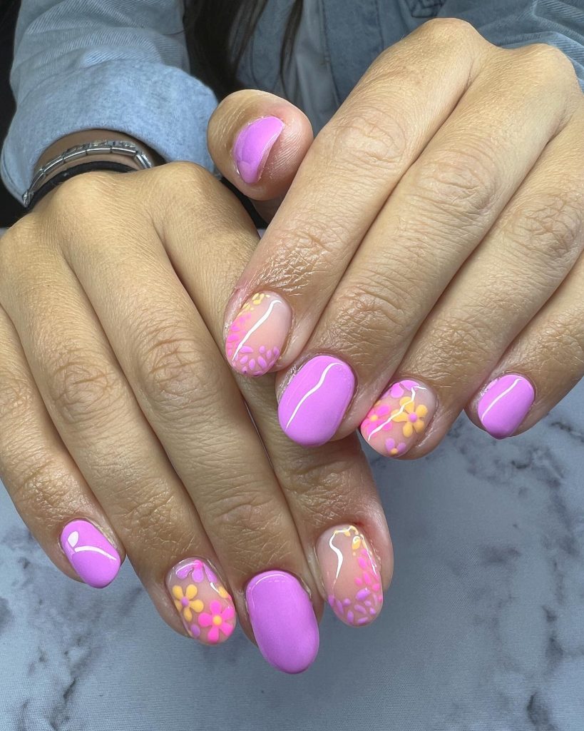 Rainbow-Inspired Spring Nail Art