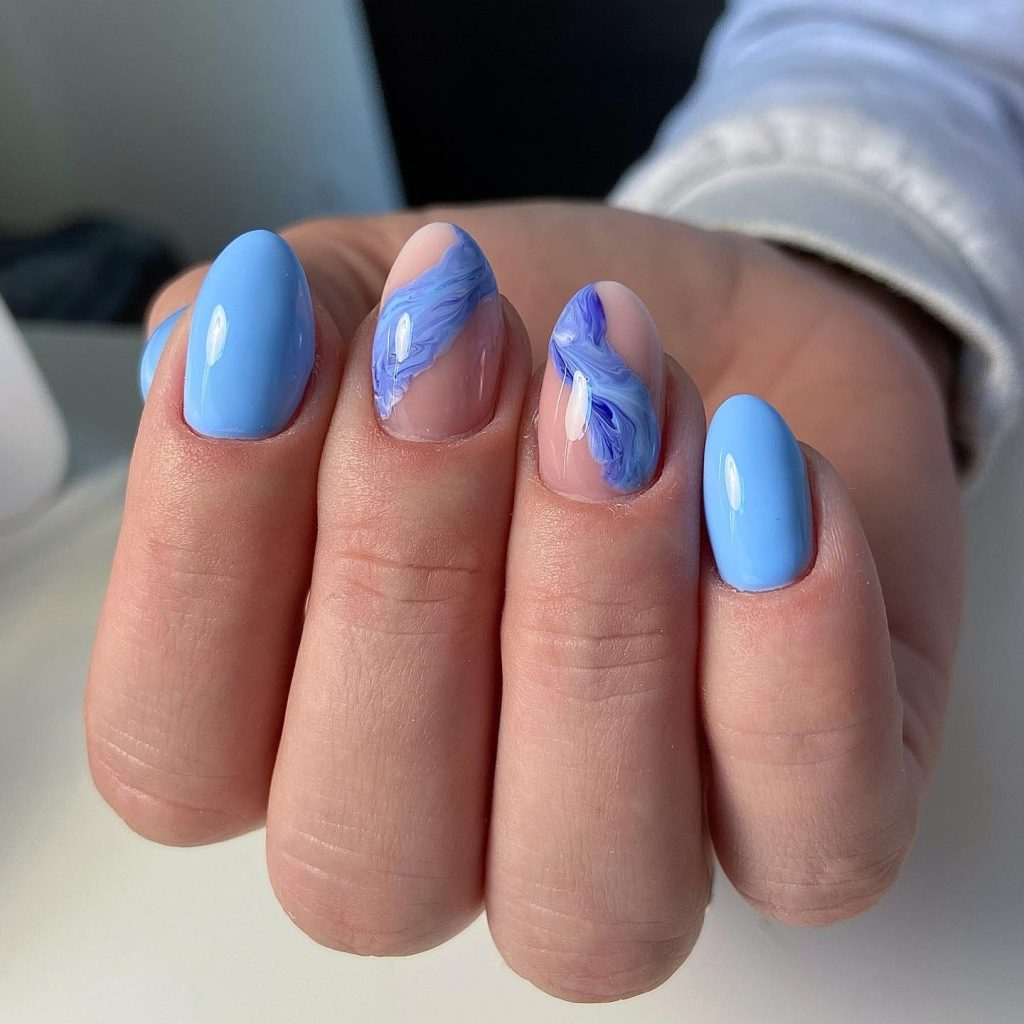Blue Nail Design