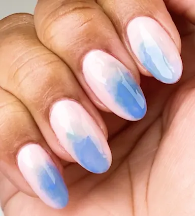 Watercolor Spring Nail Designs