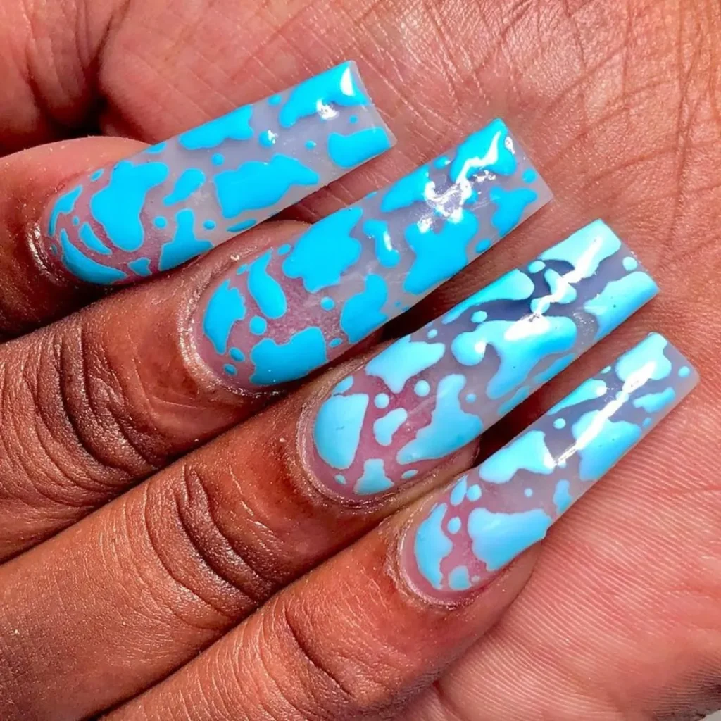 Watercolor Spring Nail Designs
